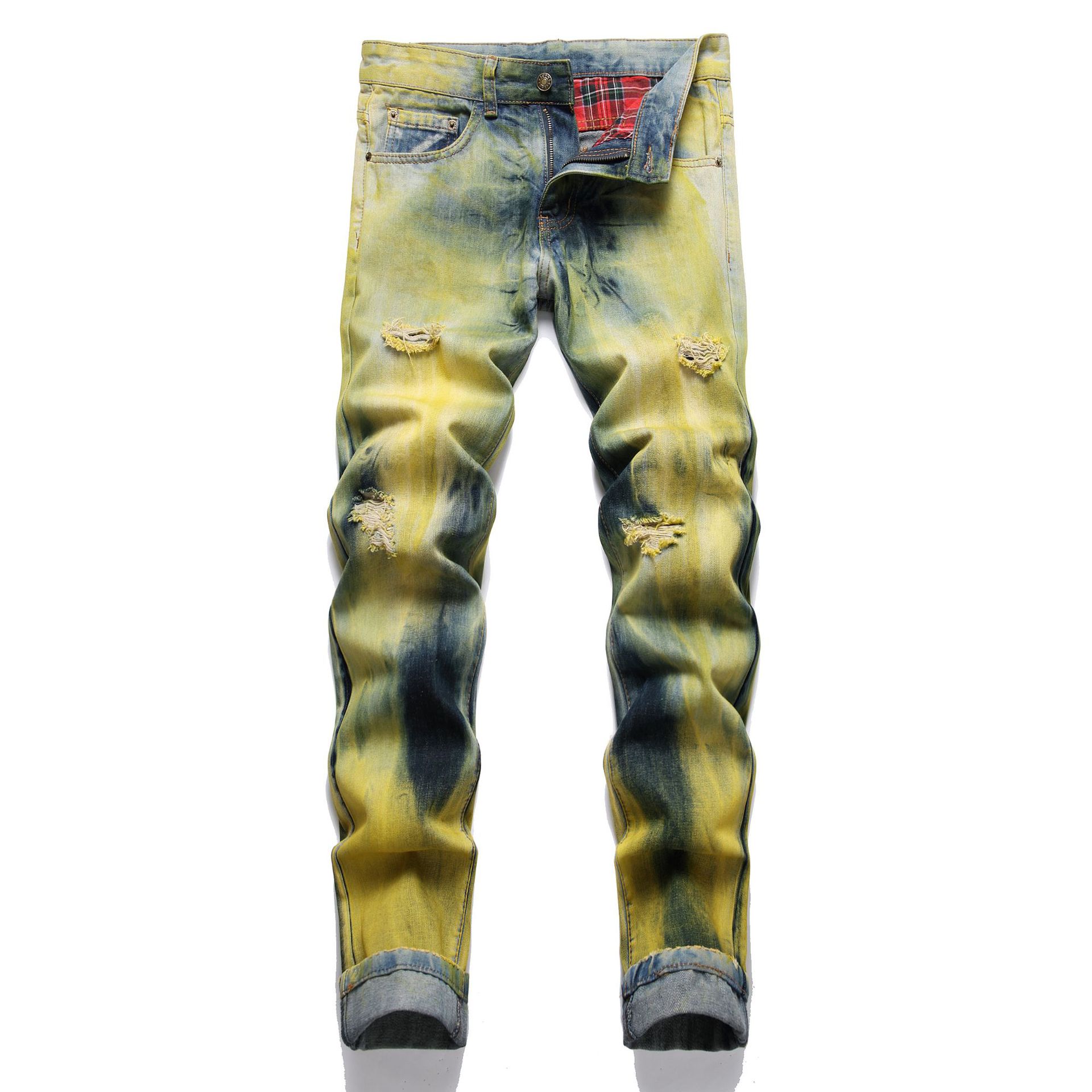 Ripped Patch Jeans