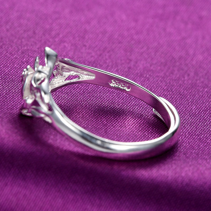 Silver Rose Ring