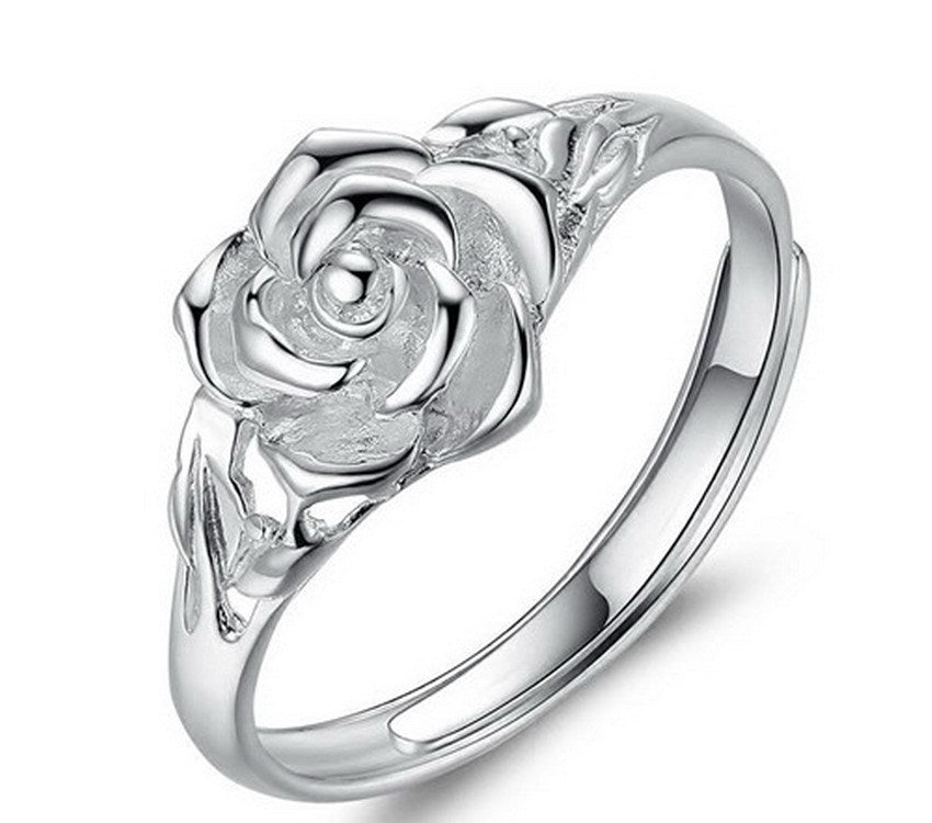 Silver Rose Ring