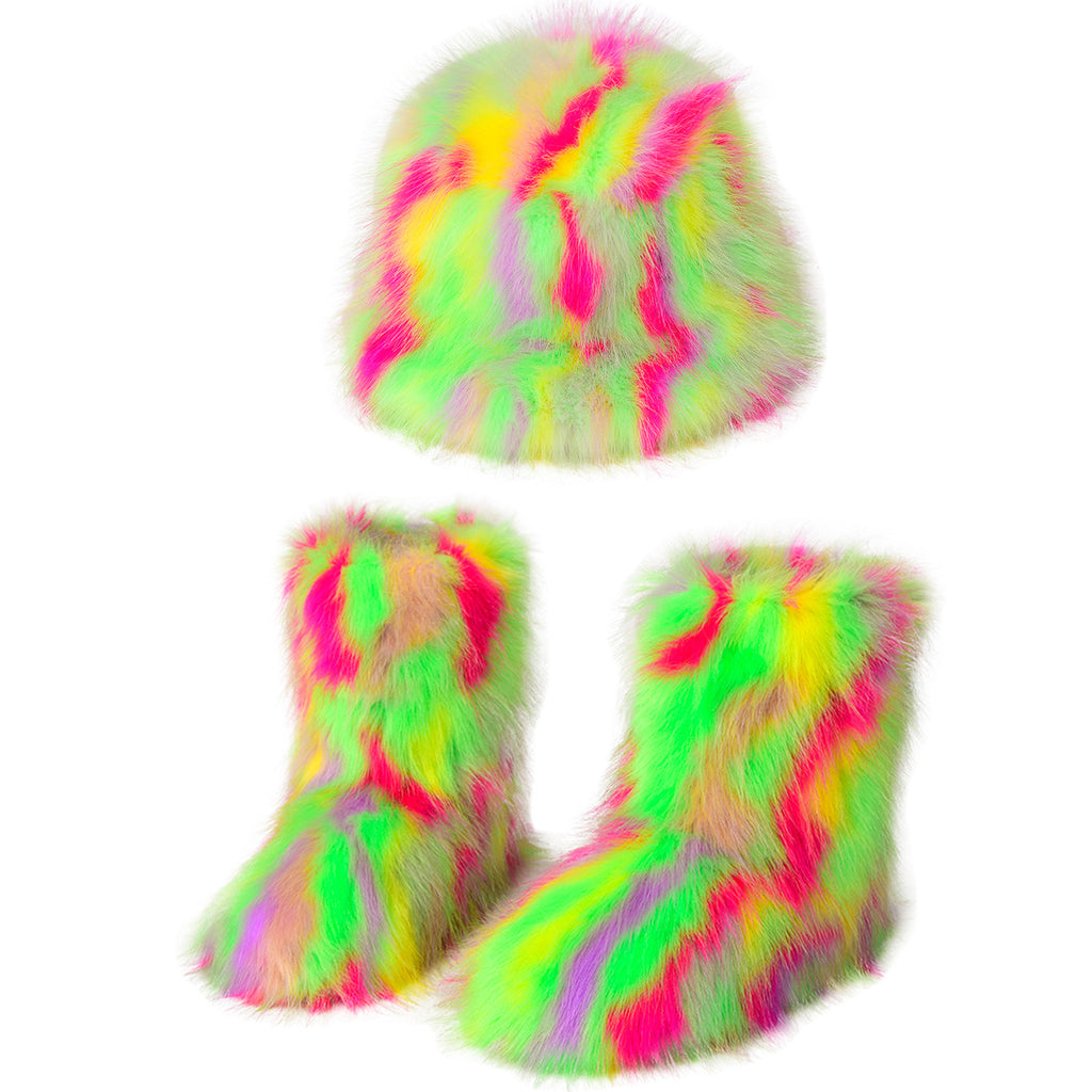 Plush Bucket Boots