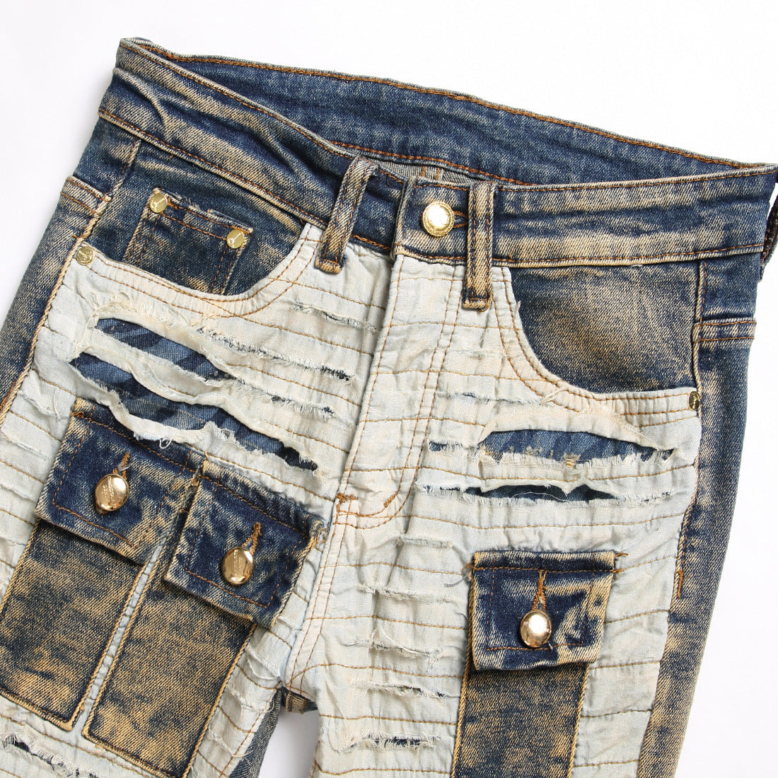 Spliced Pocket Jeans