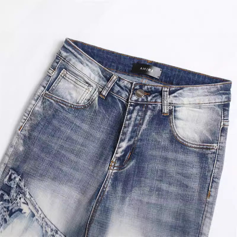Patched Blue Jeans
