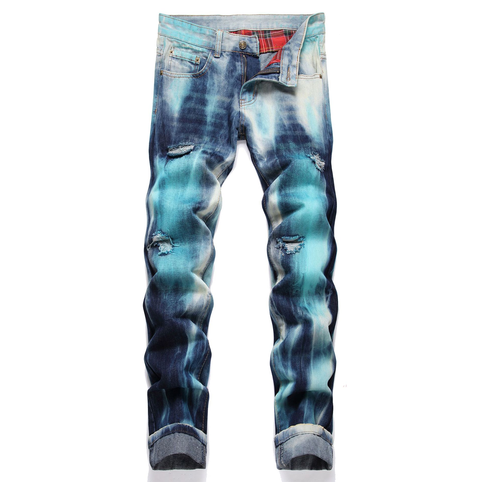 Ripped Patch Jeans