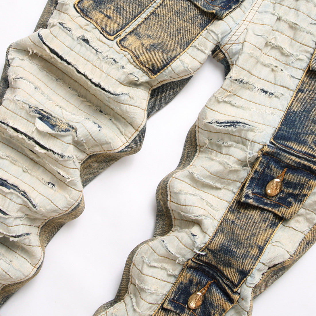 Spliced Pocket Jeans