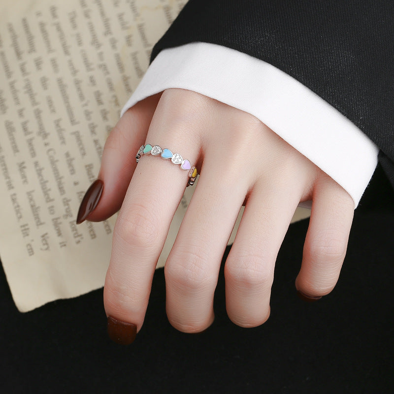 Rainbow Enamel Ring
